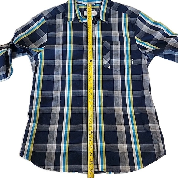 Columbia Omni-Wick Advanced Evaporation Shirt Blue‎ Plaid Ls Button Up Mens M - Picture 5 of 9